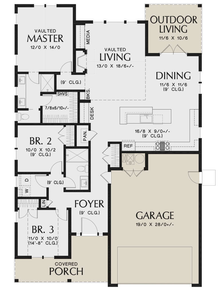House Plan House Plan #25292 Drawing 1