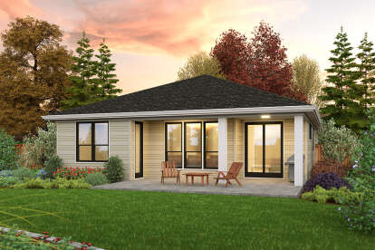 Modern House Plan #2559-00919 Elevation Photo