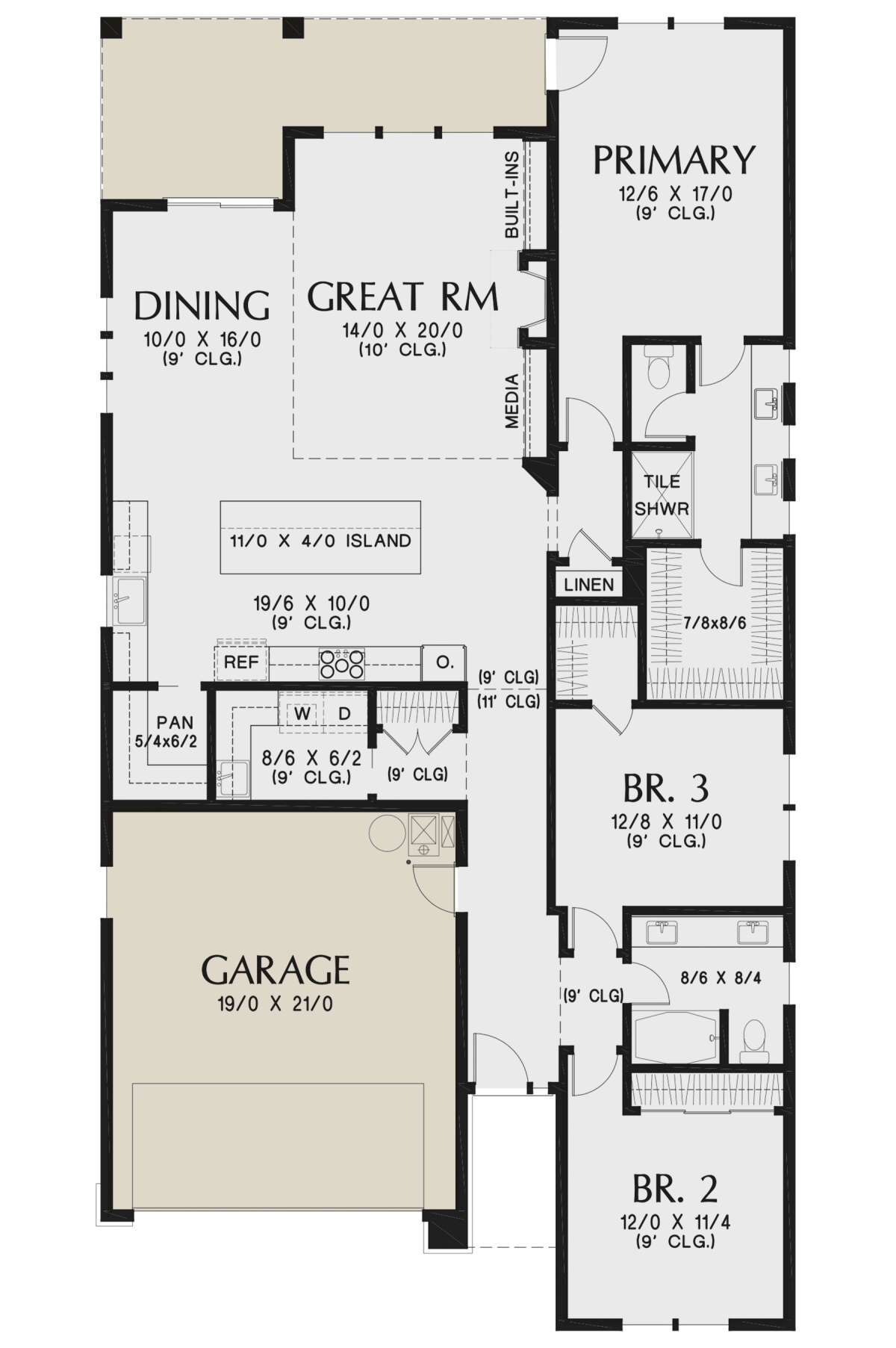 Main Floor for House Plan #2559-00919