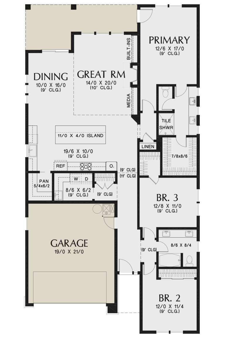 House Plan House Plan #25293 Drawing 1