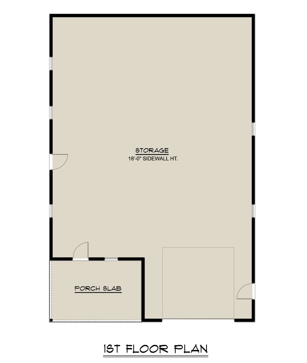 Garage Floor for House Plan #5032-00080