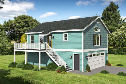 1 Bed, 1 Bath, 910 Square Foot House Plan - #940-00322