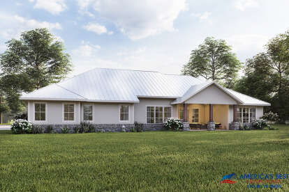 Modern Farmhouse House Plan #041-00244 Elevation Photo