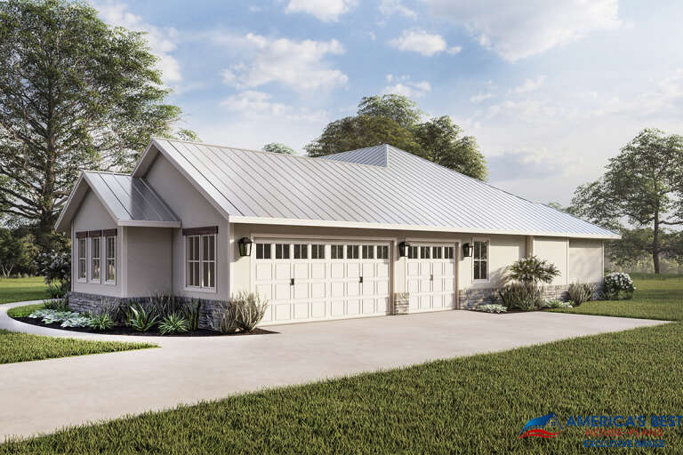 Modern Farmhouse House Plan #041-00244 Elevation Photo