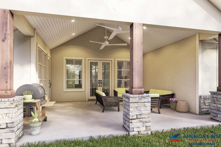 Modern Farmhouse House Plan #041-00244 Elevation Photo