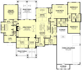 Main Floor for House Plan #041-00244