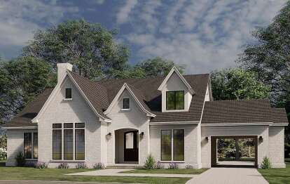 European House Plan #8318-00190 Elevation Photo