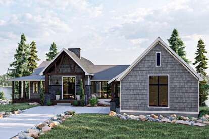 1 Bed, 1 Bath, 2213 Square Foot House Plan - #963-00494