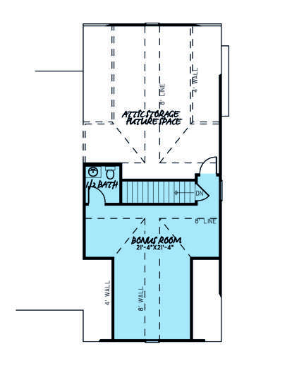 Bonus Room for House Plan #8318-00191