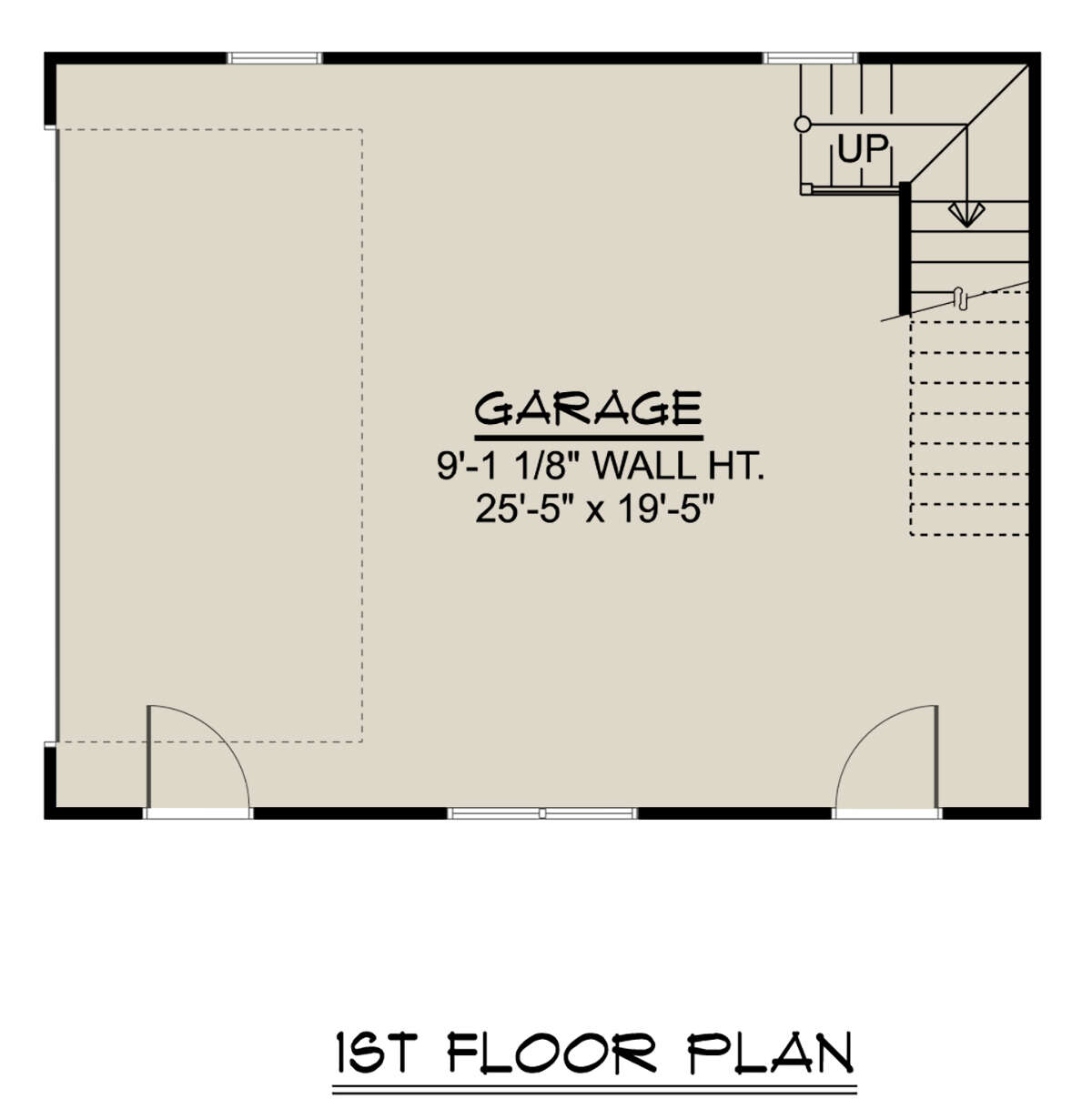 Garage Floor for House Plan #5032-00083