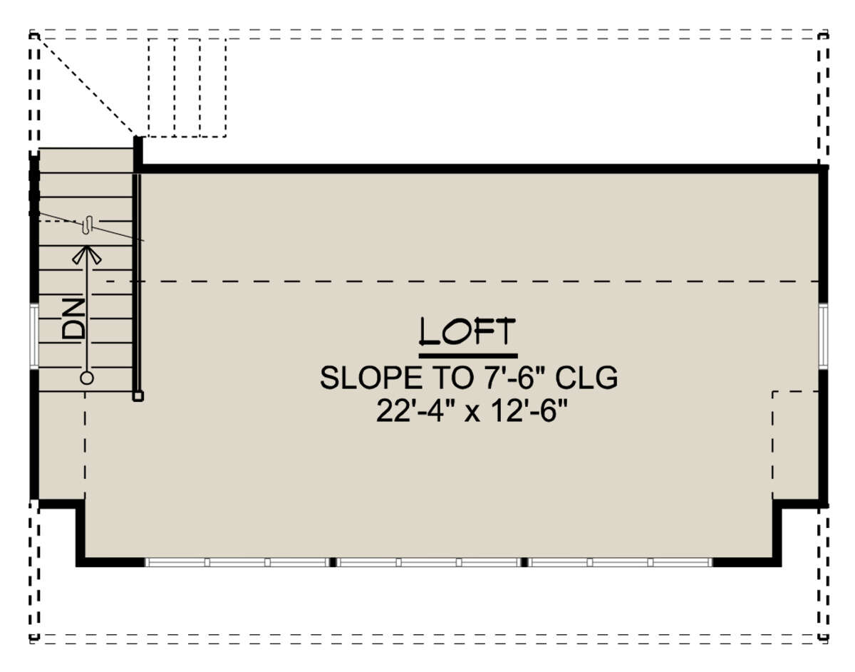 Loft for House Plan #5032-00083