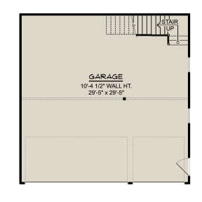 Garage Floor for House Plan #5032-00084
