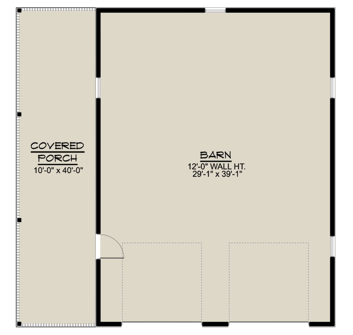 Garage Floor for House Plan #5032-00085