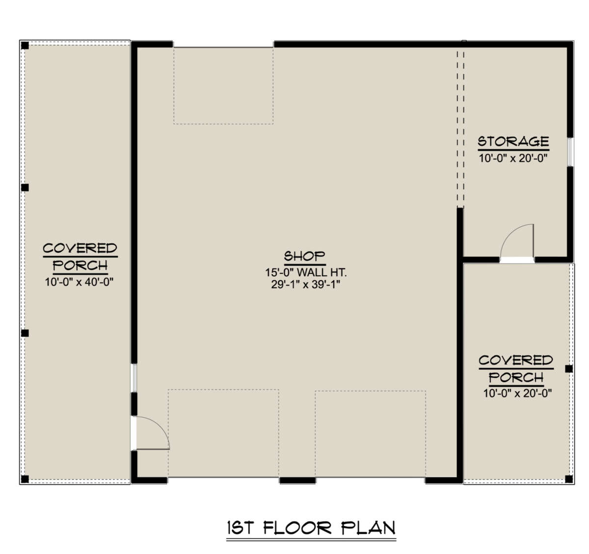 Garage Floor for House Plan #5032-00087