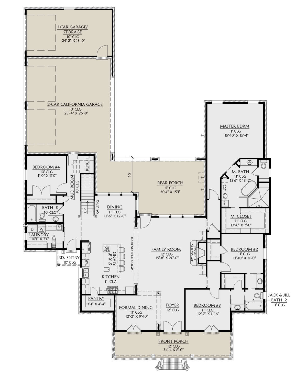 Main Floor for House Plan #4534-00051