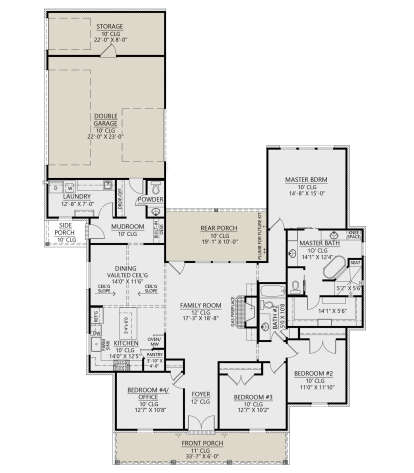 Main Floor for House Plan #4534-00052