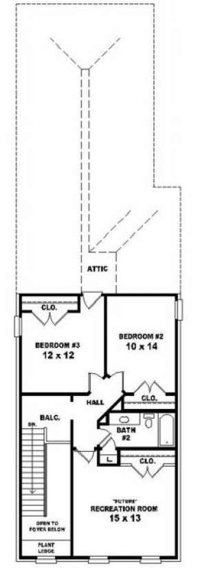 Second Floor for House Plan #053-00264