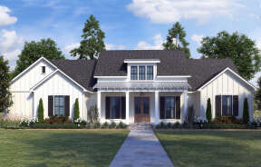 Modern Farmhouse House Plan #4534-00053 Elevation Photo