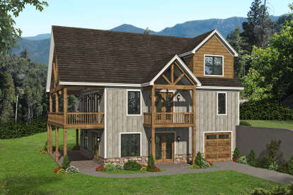 Mountain House Plan #940-00324 Elevation Photo