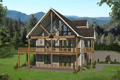 Mountain House Plan #940-00324 Elevation Photo