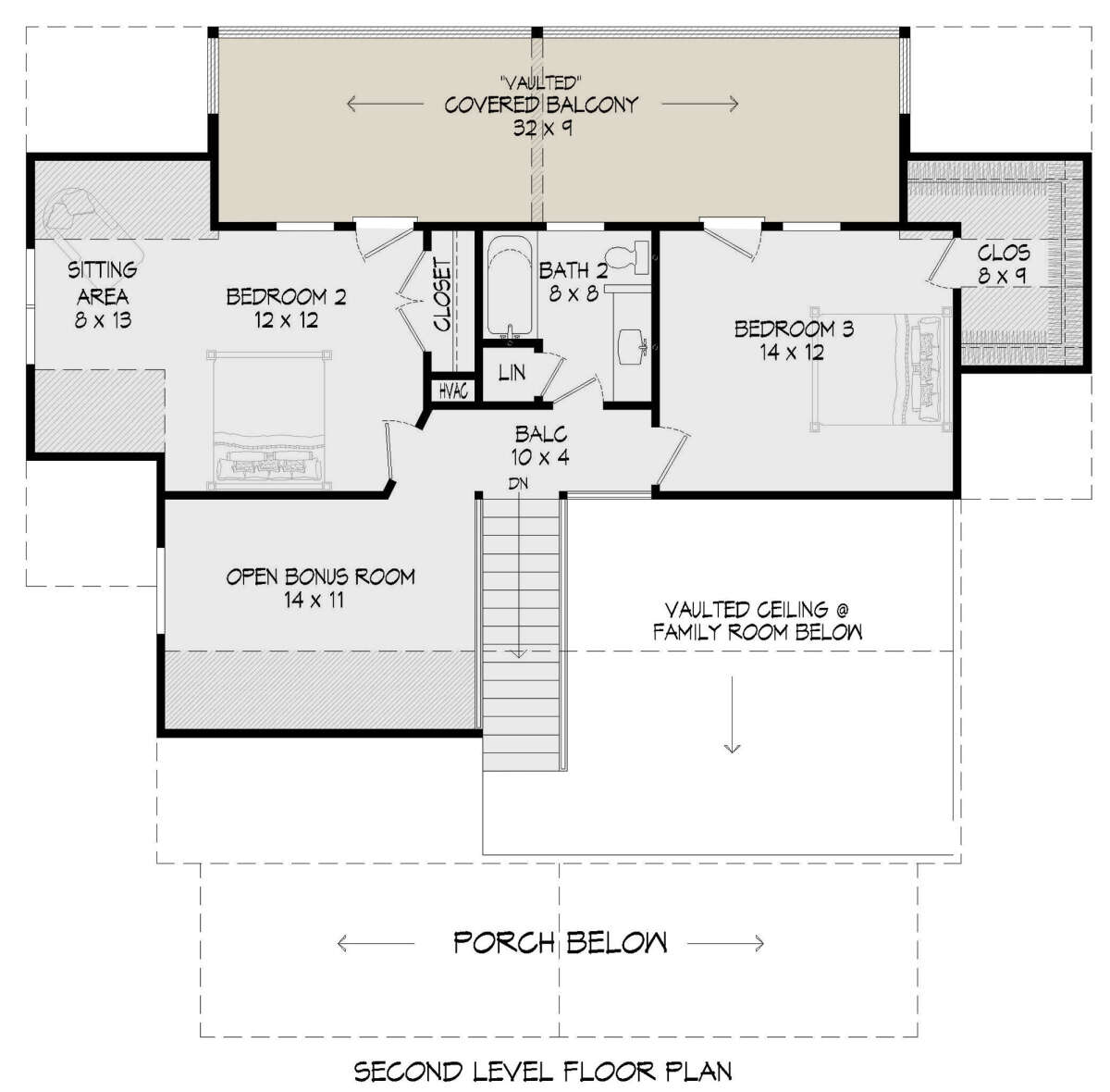 Second Floor for House Plan #940-00325