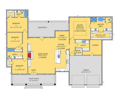 House Plan House Plan #25318 Drawing 1