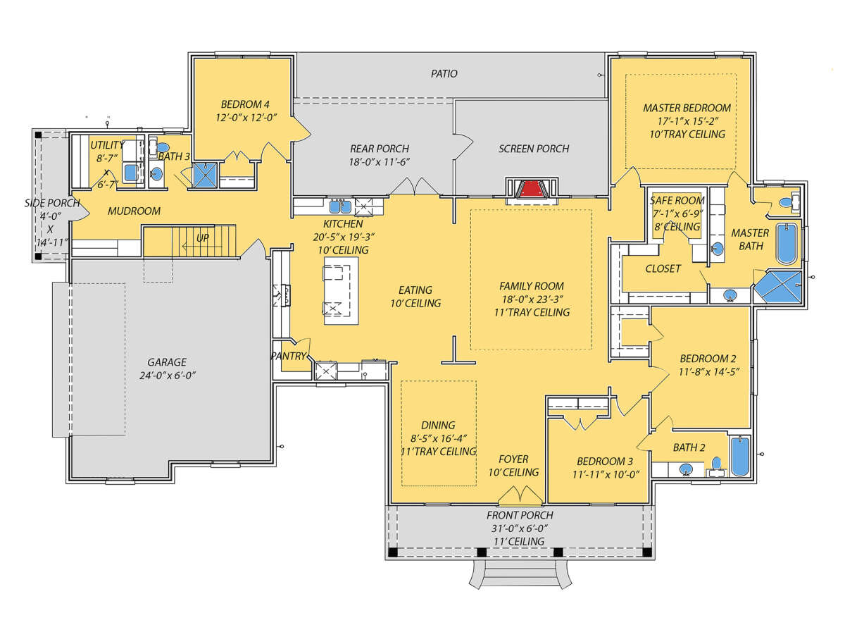 Main Floor  for House Plan #9279-00039