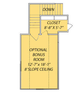Bonus Room for House Plan #9279-00039