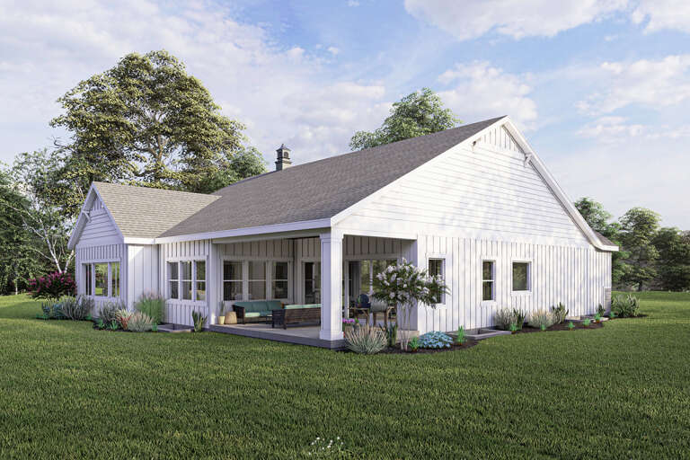 Modern Farmhouse House Plan #8768-00001 Elevation Photo