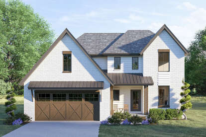 Modern Farmhouse House Plan #963-00496 Elevation Photo