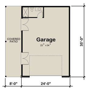Garage Floor for House Plan #402-01689