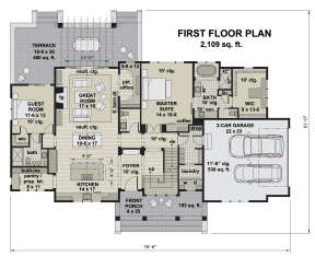 Main Floor for House Plan #098-00327