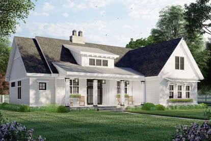 Modern Farmhouse House Plan #098-00328 Elevation Photo