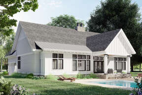 Modern Farmhouse House Plan #098-00328 Elevation Photo