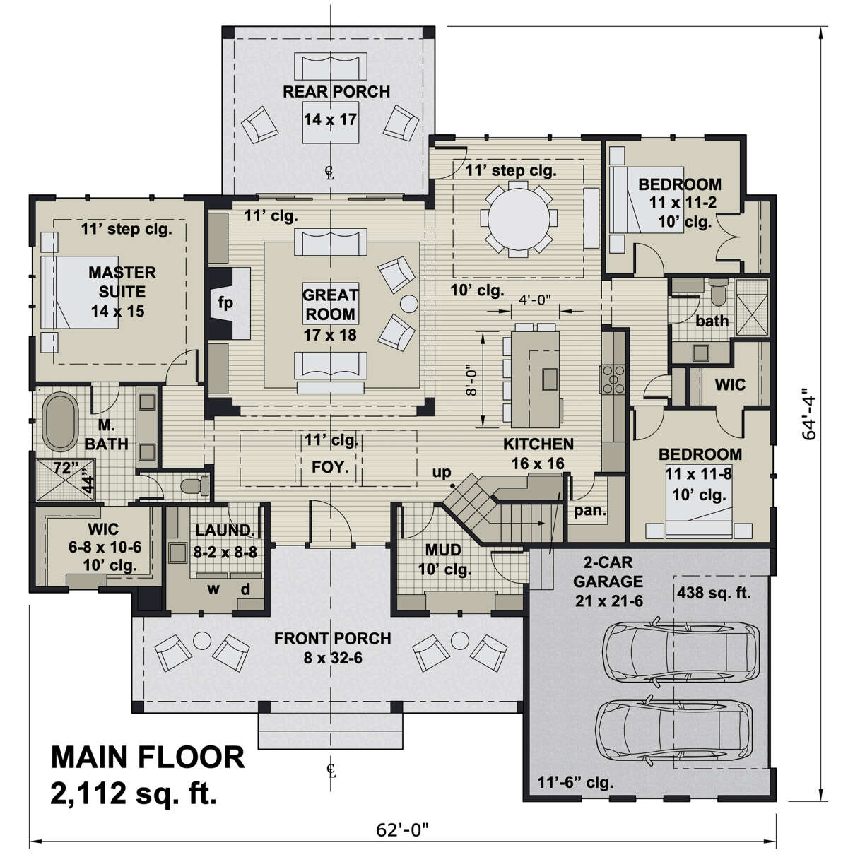 Main Floor for House Plan #098-00328
