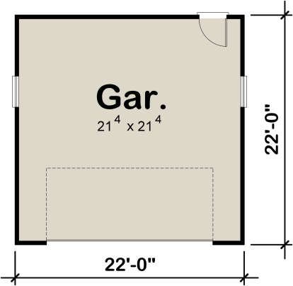 Garage Floor for House Plan #402-01692