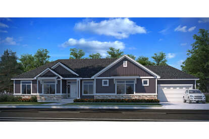 Craftsman House Plan #7306-00025 Elevation Photo