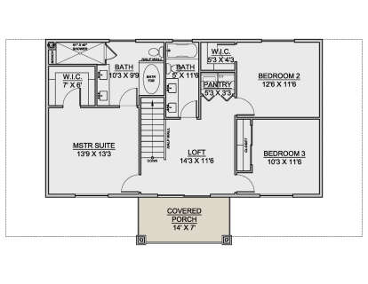 Second Floor for House Plan #7306-00026