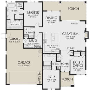 Main Floor for House Plan #2559-00921