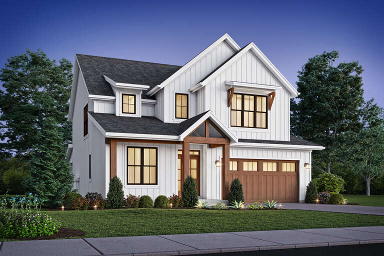 Modern Farmhouse House Plan #2559-00922 Elevation Photo