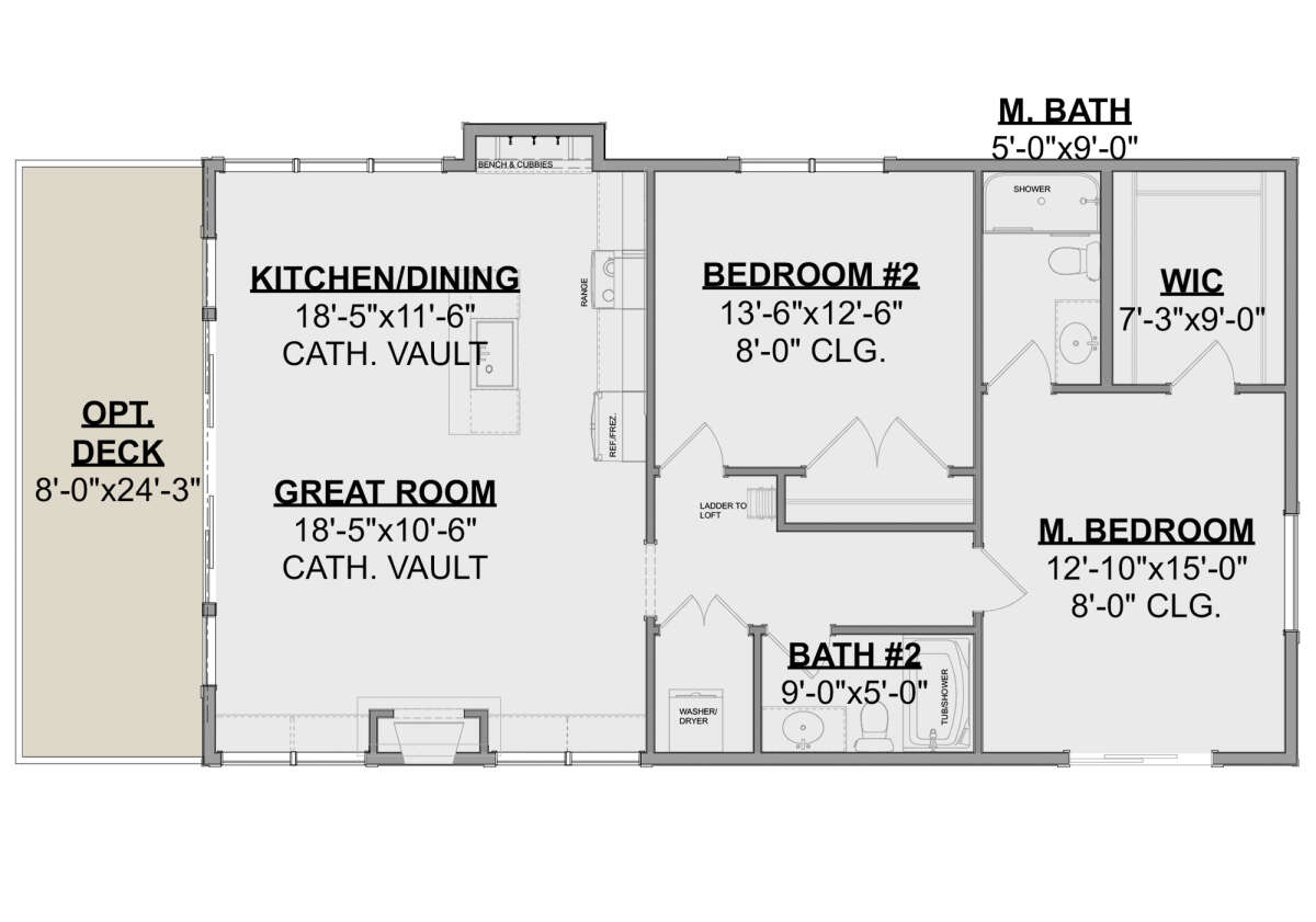 Main Floor for House Plan #1462-00032