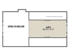 Optional Loft for House Plan #1462-00032
