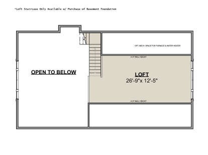 Optional Loft for House Plan #1462-00032