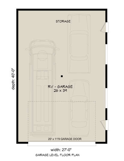Garage Floor for House Plan #940-00328
