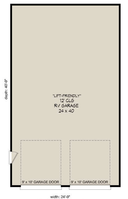 Garage Floor for House Plan #940-00329