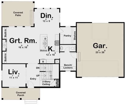 Main Floor for House Plan #963-00500