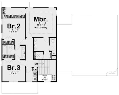 Second Floor for House Plan #963-00500
