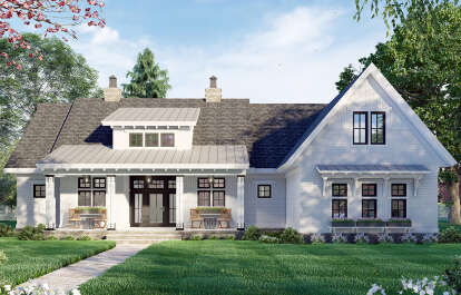 Modern Farmhouse House Plan #098-00330 Elevation Photo