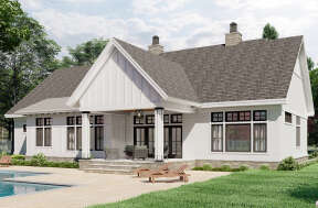 Modern Farmhouse House Plan #098-00330 Elevation Photo