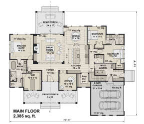 Main Floor for House Plan #098-00330
